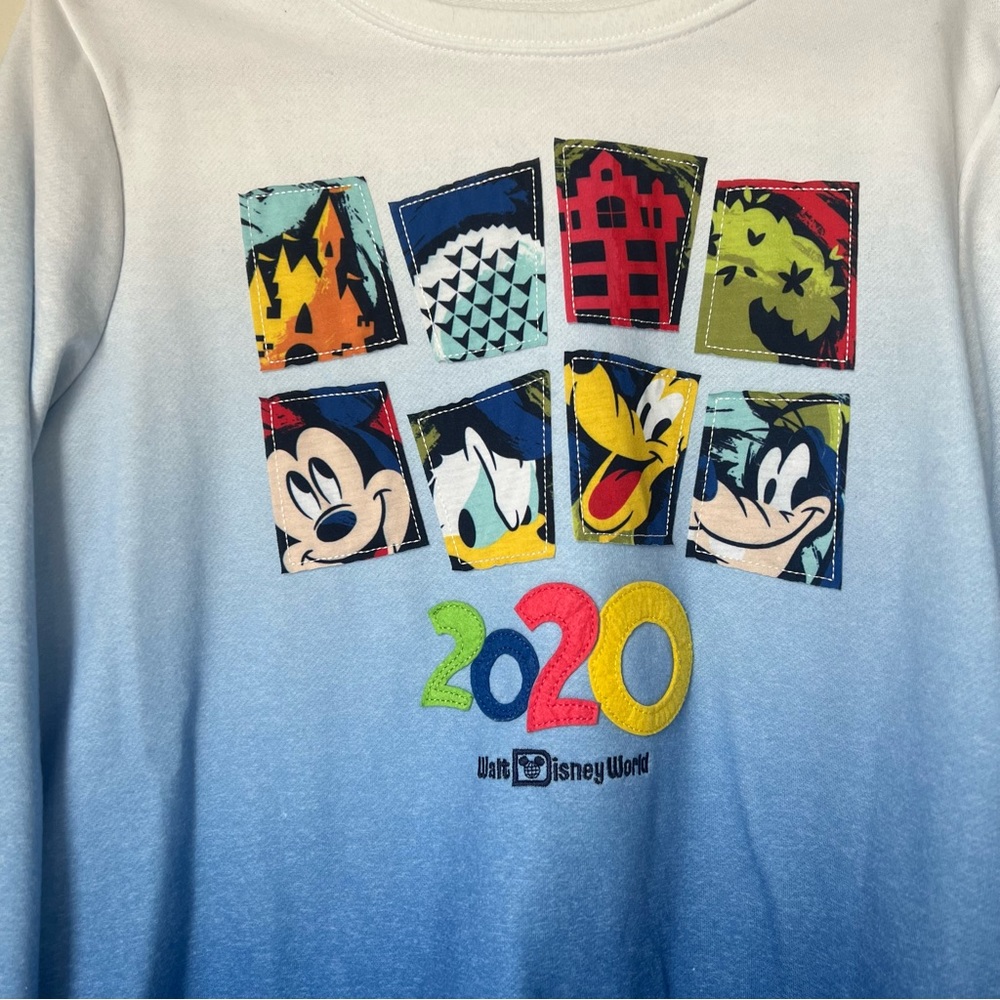 Disney Character 2020 Blue Ombré Crewneck Size L
